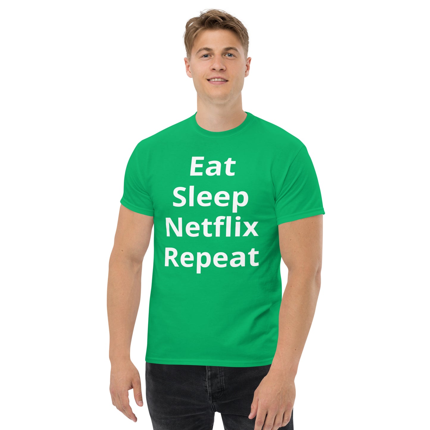 EAT SLEEP NETFLIX REPEAT T SHIRT