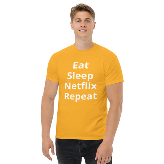 EAT SLEEP NETFLIX REPEAT T SHIRT